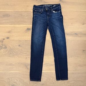 American Eagle Outfitters Dark Indigo Skinny Jeans, Size 2